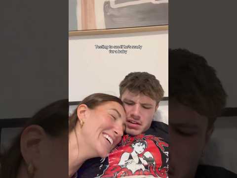 Is he ready?!?! 😳 #shortsfeed #couple #funny