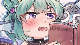 this essay is krilling me 📖 (homework asmr)