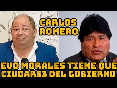 CARLOS ROMERO FRACASARON TODO LOS INTENTOS DE SEMBRARLE PRUEBAS CONTRA EVO MORALES..