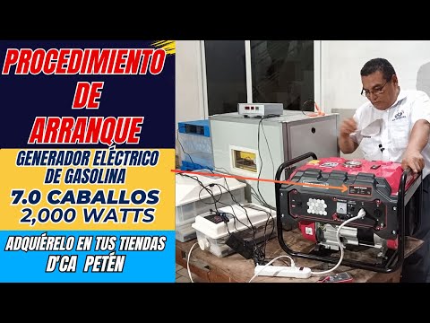 PROCEDIMIENTO NO 01 GENERADOR ELÉCTRICO DE 2,000 WHATS CON 7.0 CABALLOS DE POTENCIA.