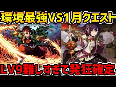 【あけおめ】1月クエストLV10を環境最強リーダーでぶっ潰します！【パズドラ】