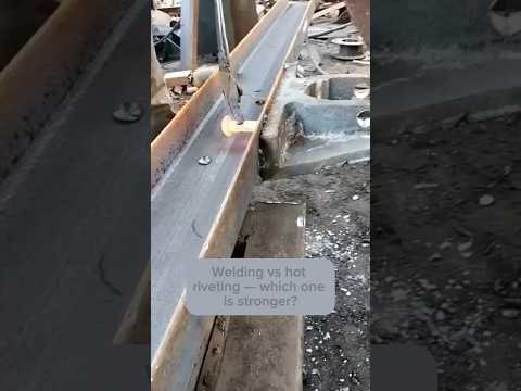 Welding vs riveting test 🔥🔩⚙️ #shorts #crafts #skills #handmade #metal