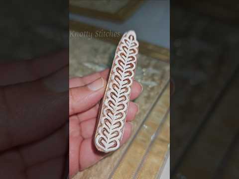 wooden blocks for block printing / how to do Block printing at home #shorts