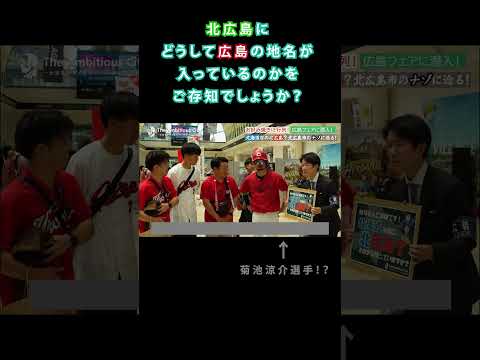 広島フェアで広島東洋カープファンに北広島の由来を聞いてみた!【北海道北広島市_インタビュー&お祭りレポ】#shorts