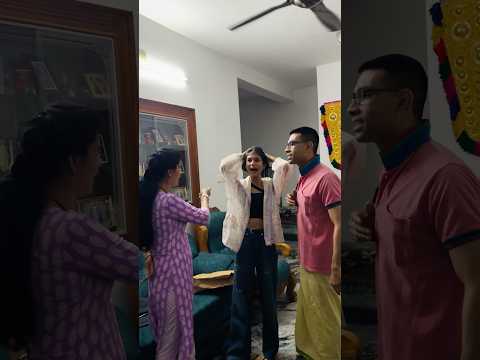 Amma’s reaction to my short haircut🤯🏃‍♀️ | DV025🤩 #thejathangu #Shorts