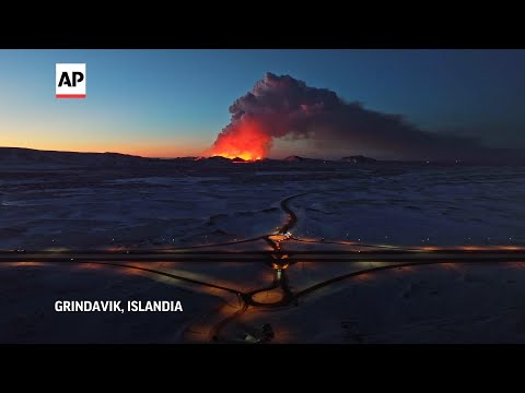 Volcán en erupción en Islandia afecta a una zona ya evacuada en episodios previos