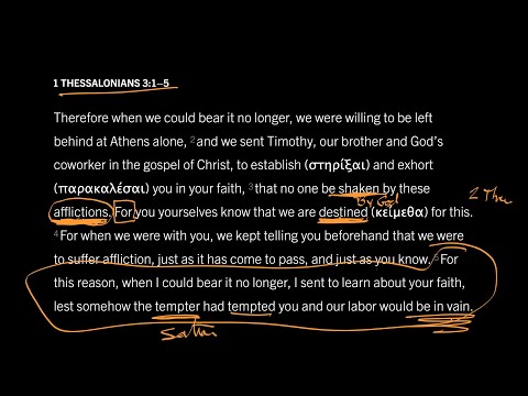 Does God or Satan Send Affliction? 1 Thessalonians 3:1–5, Part 4
