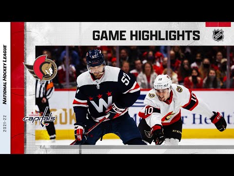 Senators @ Capitals 1/22/22 | NHL Highlights