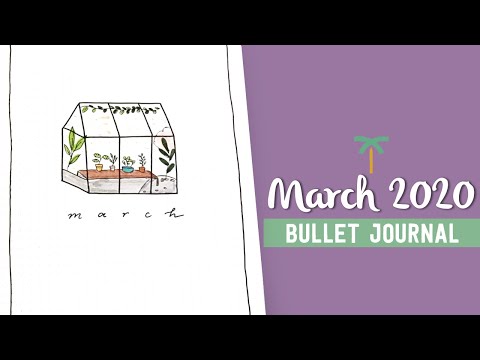PLAN WITH ME - March 2020 Bullet Journal Setup