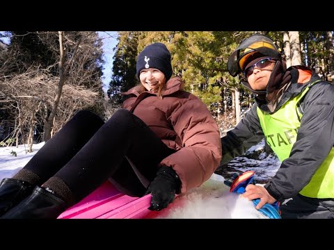Trying Winter Activities in the Snowy Japanese Countryside【Japan Life】