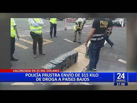 Dirandro incauta droga valorizada en US$ 25 millones que iba a ser enviada a Europa