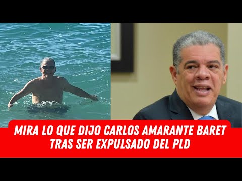 MIRA LO QUE DIJO CARLOS AMARANTE BARET TRAS SER EXPULSADO DEL PLD