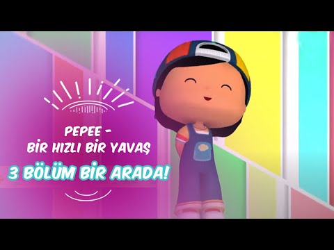 Pepee - Bir Hızlı Bir Yavaş 🕺🧑🎈 Leliko ve Pisi İle 3 Bölüm Bir Arada | Düşyeri