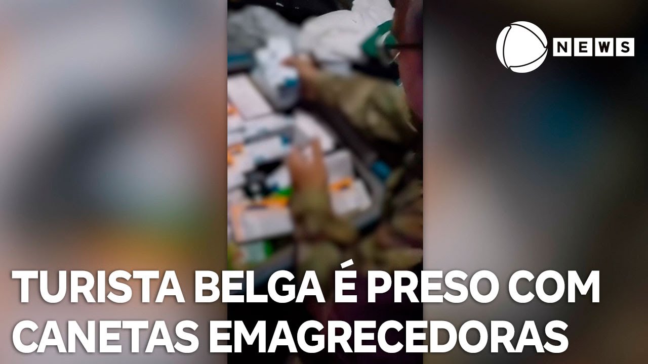 Turista belga é preso com canetas emagrecedoras