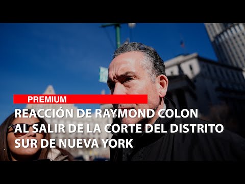 Reacción de Raymond Colon al salir de la Corte despues del veredicto de culpable de JOH