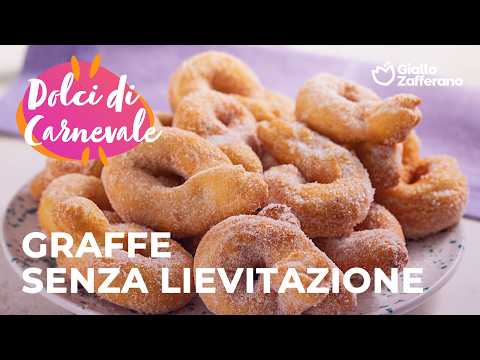 GRAFFE SENZA LIEVITAZIONE e SENZA UOVA - DOLCI di CARNEVALE🥳✨