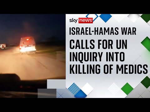 Palestine Red Crescent calls for UN investigation into Israeli killing of Palestinian medics