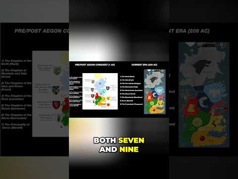 Westeros: 7 vs 9 Kingdoms Explained! #shorts