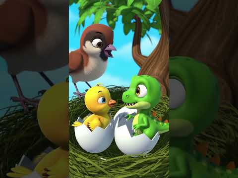 dinosaur egg and bird interesting story #birds #story #animation