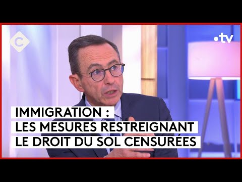 Loi immigration : plus d’un tiers du texte censuré - C à vous - 25/01/2024