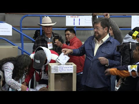 Presidential candidate Samuel Doria Medina casts his vote in La Paz | AFP