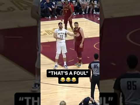 Larry Nance Jr. wanted a foul call 😂 #shorts