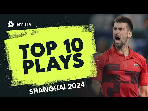 INSANE Djokovic Backhand; Gaston Tweener & More | Top 10 Shots & Rallies From Shanghai 2024