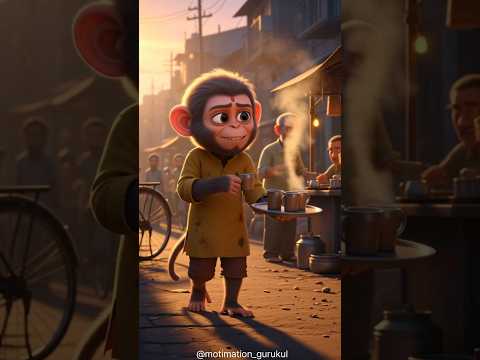 Gareebi Se Graduation Tak 🐒 #cartoon #animation #moralstories #shorts #motivationalshorts