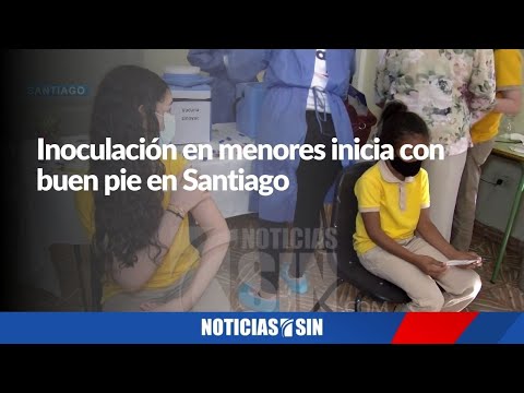 Inoculación en menores inicia con buen pie en Santiago