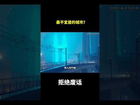 最不宜居的城市？#冷知识#涨知识