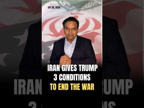 Iran Gives Trump 3 Conditions to End the War #iran #iranisraelwar #iranwar #trump #qatar #ceasefire