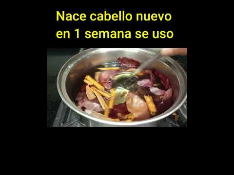 Nace Cabello Nuevo en una semana y Se oscurecen las Canas.