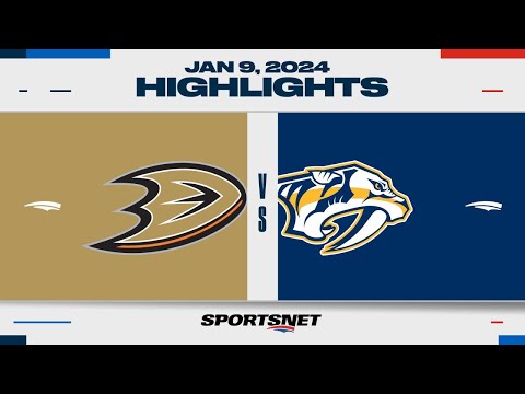 NHL Highlights | Ducks vs. Predators - January 9, 2024