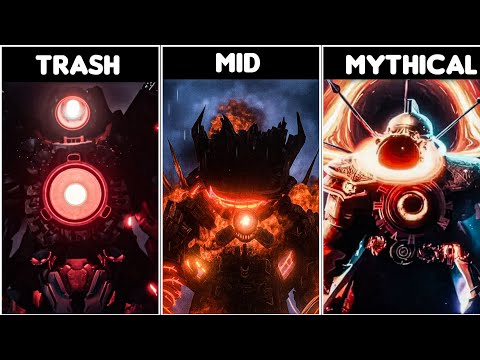 The Six LEVELS Of Titans In The Entire Skibidi Fandom Ranked And Explained!