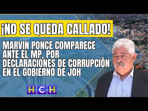 Marvin Ponce comparece ante el MP, por declaraciones sobre supuesta corrupción en el gobierno de JOH