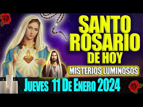 EL SANTO ROSARIO DE HOY JUEVES 18 DE ENERO 2024  MISTERIOS DOLOROSOS  VIRGEN DE GUADALUPE