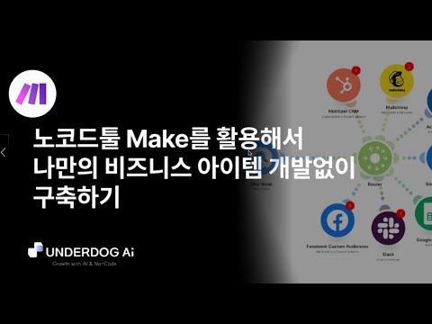 [1월 3일까지 한시적 공개] 노코드툴 버블 웨비나 2일차 MAKE 자동화