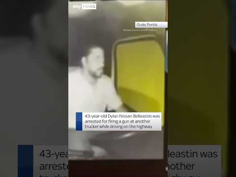 Dashcam footage of 'road rage' shooting