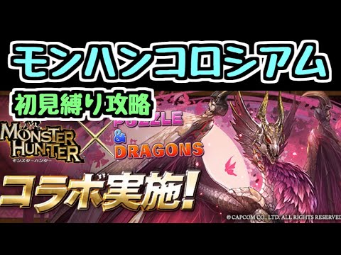 【生放送】おはようございますモンハンコロシアム縛り攻略【パズドラ】