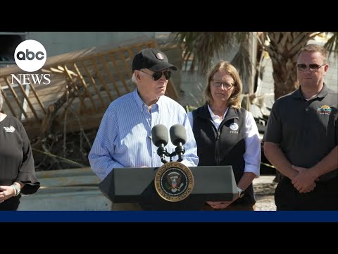 Biden gives update after touring Hurricane Milton damage