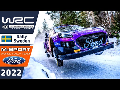 Rally Car🚙 M-Sport Ford WRC Rally Highlights : WRC Rally Sweden 2022 : Ford Puma Rally1 Rally Car