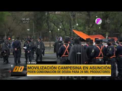 Movilización campesina en Asuncion