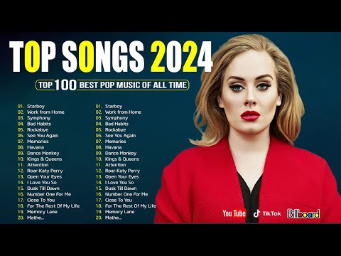 Adele, Ed Sheeran, Bruno Mars, Dua Lipa, Maroon 5, Rihanna, The Weeknd 🟢  Pop music 2024