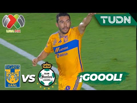 ¡CARDÍACO! VAR Y GOOL de Vigón | Tigres 2-2 Santos | AP2023-J5 | Liga Mx | TUDN