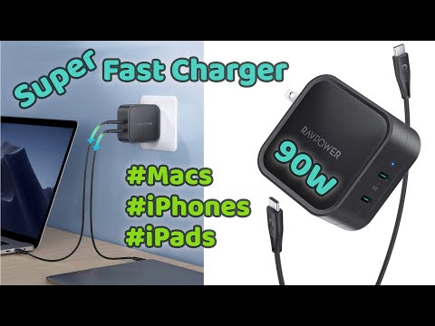 *BEST* 90W Super Charger: RavPower [Macs, iPhones, iPads, Androids] 2021