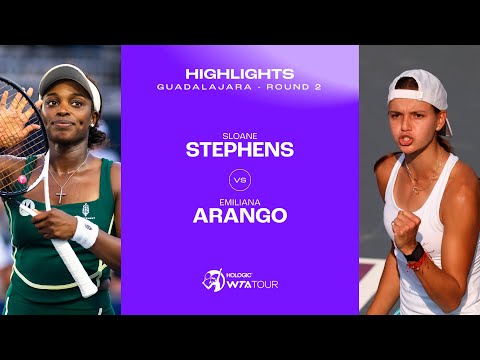 Emiliana Arango vs. Sloane Stephens | 2023 Guadalajara Round 2 | WTA Match Highlights