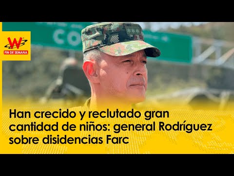 Han crecido y reclutado gran cantidad de niños: general Rodríguez sobre disidencias Farc