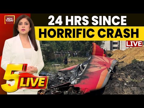 5ive Live with Sneha Mordani: 24 Hours Since Ahmedabad Crash | How Lone Survivor Cheated Death