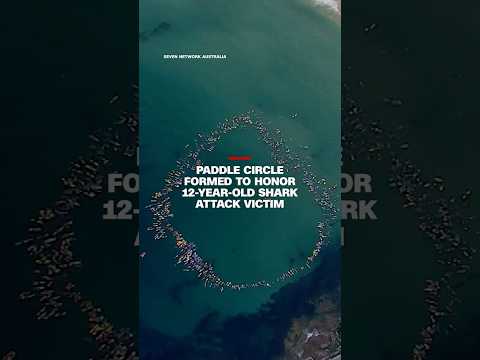 Paddle circle formed to honor 12-year-old shark attack victim