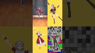 【にじさんじ】テトリスの踊り方の違い【セラフ・ダズルガーデン/フレン・E・ルスタリオ/える/グウェル・オス・ガール/切り抜き】